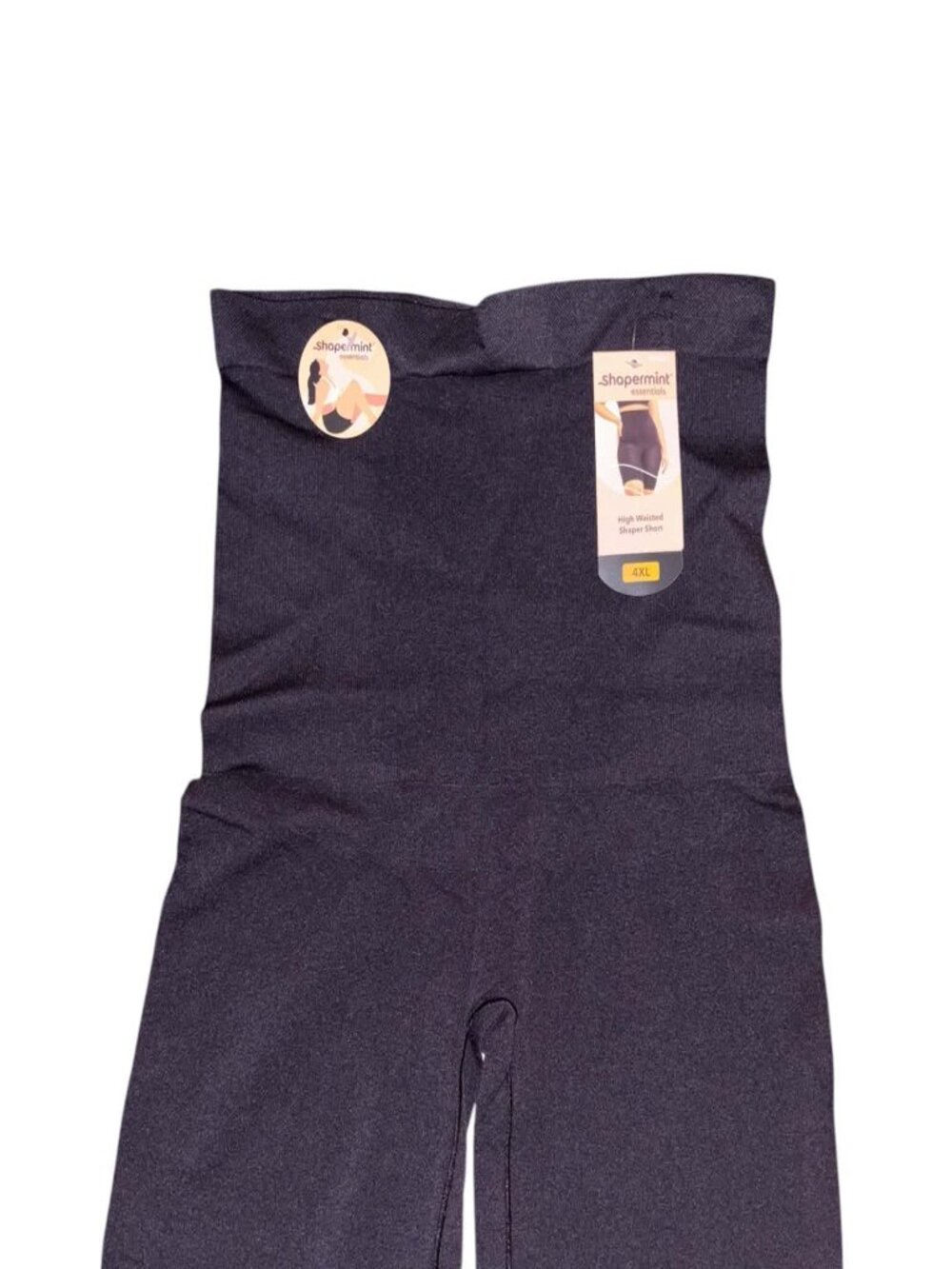 Shapermint High-Waisted Shaping Shorts Black 4XL NWT #194
